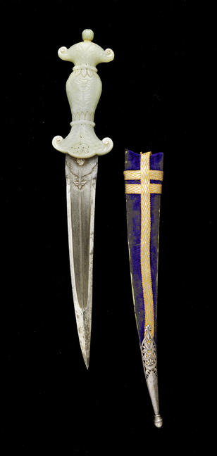 莫卧儿玉hilted匕首印度，17世纪.jpg