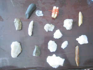 河北省洞穴遗址出土的石器与动物骨头化石.jpg